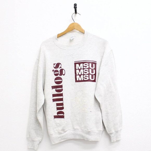 Vintage Mississippi State University Bulldogs Sweatshirt Large Shirts